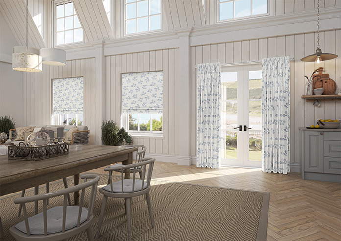 Loralei, Blue Mist - Roman Blind - Image 6